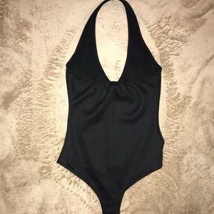Black Off the Shoulder One Piece